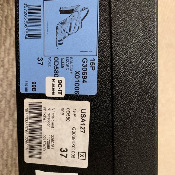 CHANEL LIZARD SANDALS - Picture 3 of 7